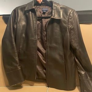 Ann Taylor petite leather women’s jacket